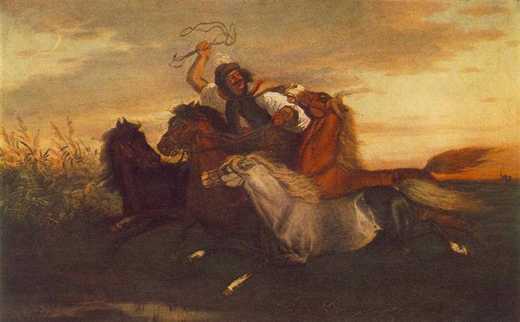 Galloping Outlaw, c.1857 - Károly Lotz