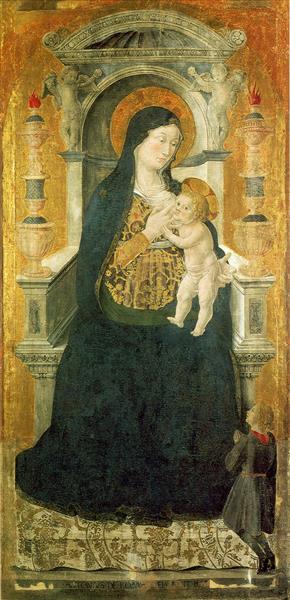 Madonna Del Latte, 1464 - Антоніаццо Романо