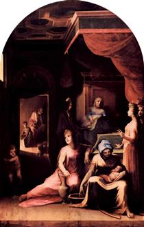 Birth of the Virgin - Domenico Beccafumi