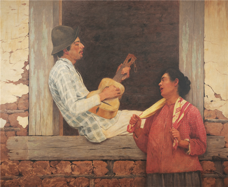 O violeiro, 1899 - Хосе Феррас де Алмейда Жуніор