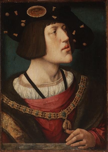 Portrait of Charles V, Holy Roman Emperor, c.1516 - Bernard Van Orley
