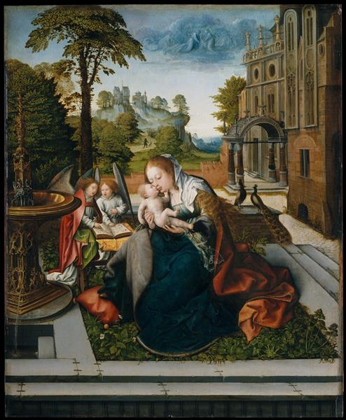 Virgin and Child with Angels, c.1518 - Bernard Van Orley