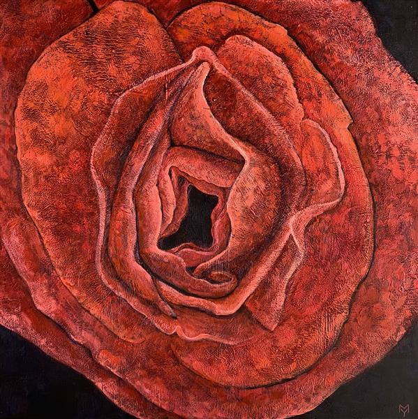 Rose flower. Heart of Aphrodite, 2020 - Yulia Mamontova