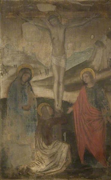 The Crucifixion with the Virgin, Saint John and Mary Magdalen - Ambrogio Bergognone
