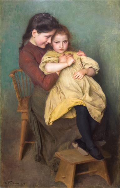 The child's sorrow, 1898 - Émile Friant