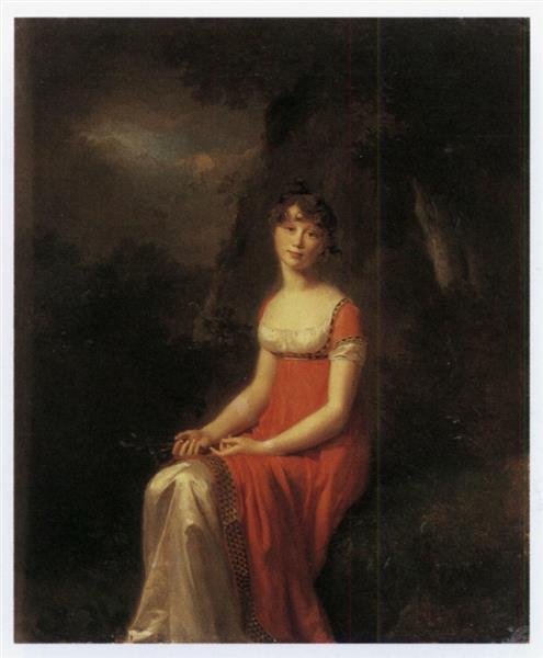 Portrait of Princess Sofia Petrovna Obolenskaya, 1804 - Joseph Kreutzinger