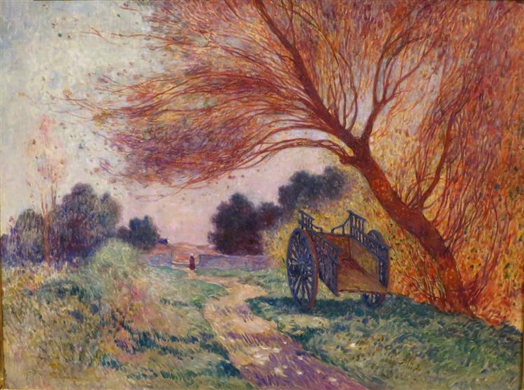 The Cart at the Side of the Path, c.1915 - Ferdinand du Puigaudeau