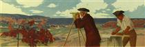 9. Surveying the Site of Cleveland - Francis Davis Millet
