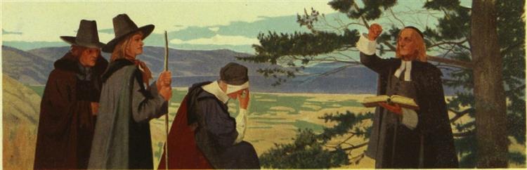 2. The Puritans, 1909 - Francis Davis Millet