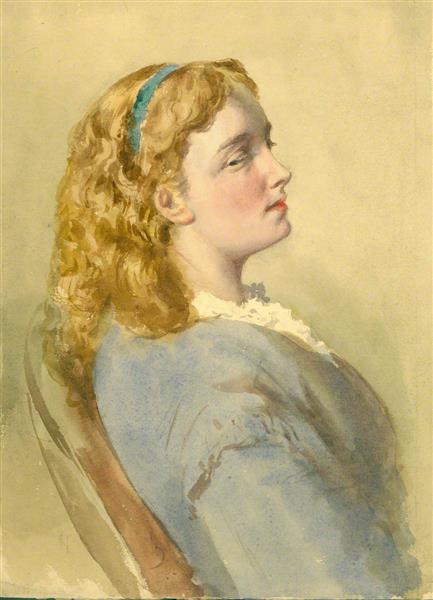 Portrait of a Girl, c.1850 - Thomas Stuart Smith