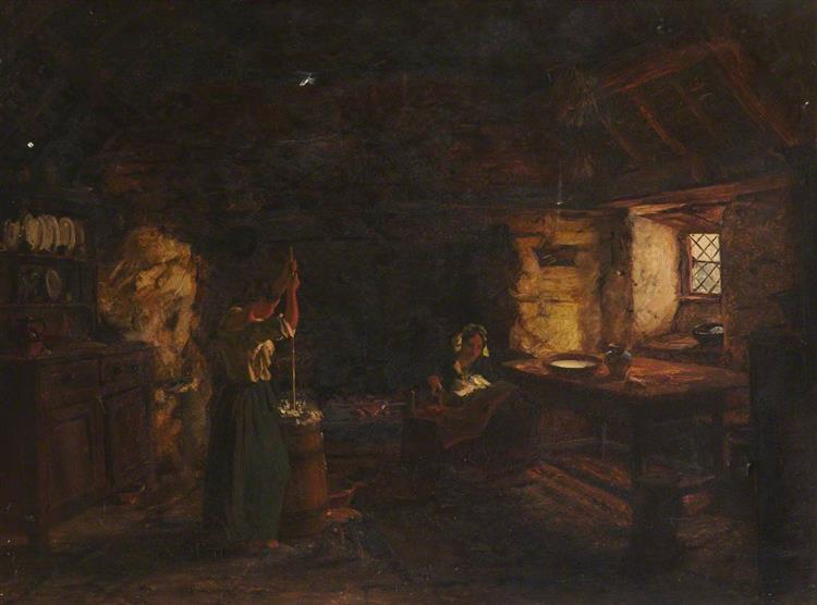 Welsh Interior, 1861 - Thomas Stuart Smith