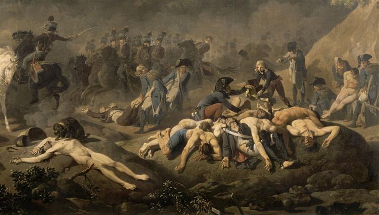 Soldiers Killed in Battle Stripped of Their Weapons, Their Uniforms and Their Personal Belongings During the Italian Campaign in 1797 (Detail), 1824 - Nicolas Antoine Taunay