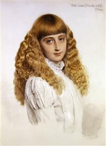 Portrait of Violet Louisa Ponsonby - Энтони Фредерик Огастас Сэндис