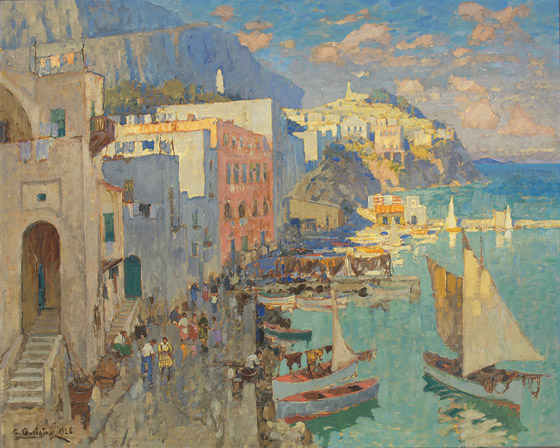 Le Port De Capri, 1928 - Constantin Gorbatov