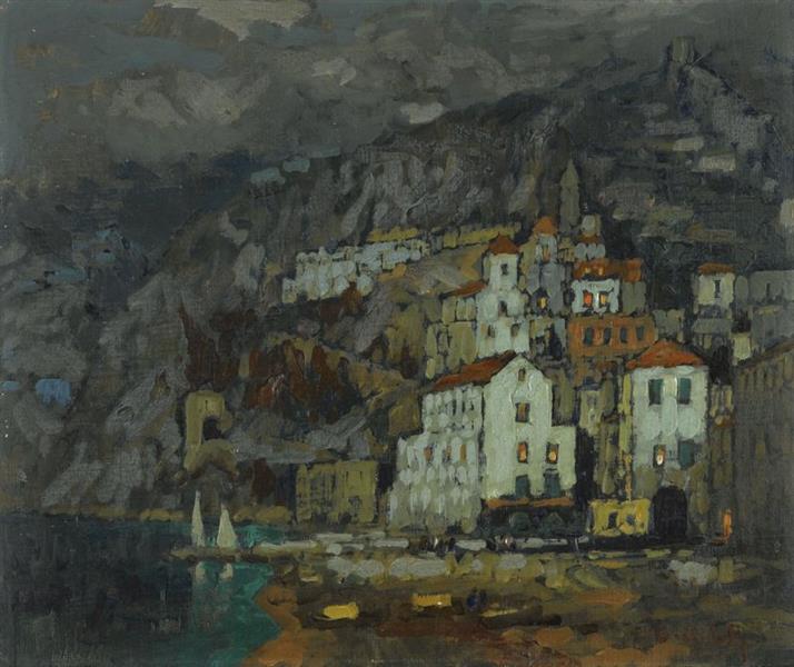 A View of Amalfi, 1925 - Константин Иванович Горбатов
