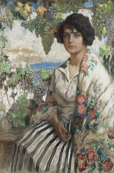 Portrait of a Young Woman, 1925 - Constantin Gorbatov