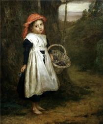 The little flower girl - Augustus Edwin Mulready