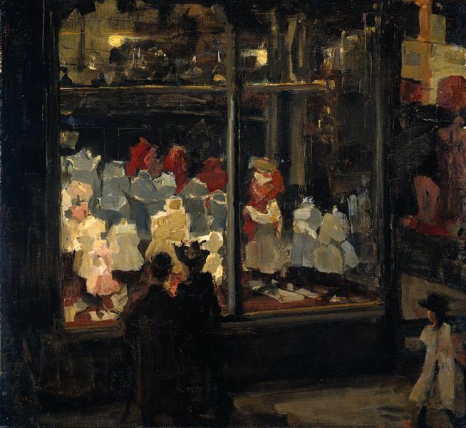 Shop Window, c.1898 - Isaac Israels