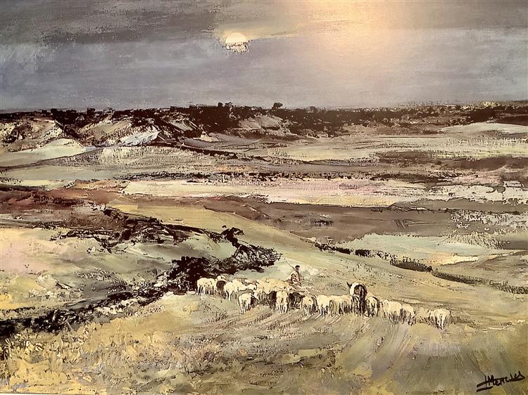 Flock between two twilights, 1978 - Jesús Meneses del Barco