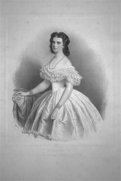 Елизавета Баварская, 1863 - Йозеф Крихубер - WikiArt.org