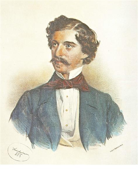 Йоганн Штраус, 1853 - Josef Kriehuber