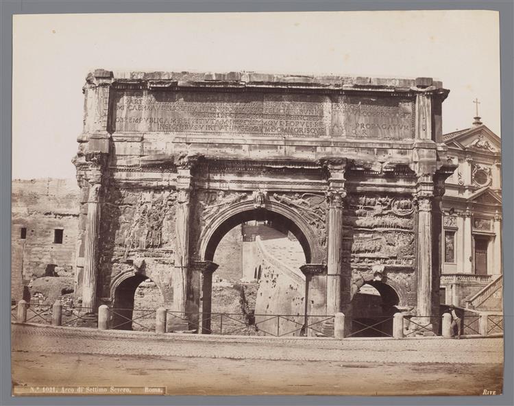 Arch of Seventh Severus, c.1850 - Roberto Rive
