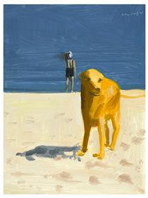 Untitled (Dog On The Beach) - Alex Katz