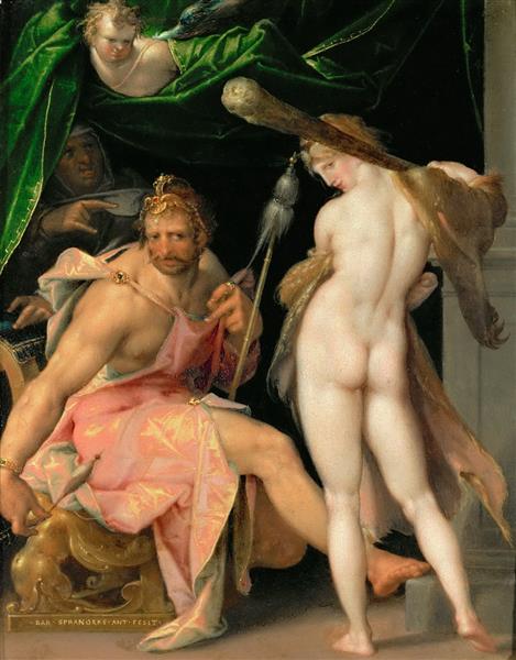 Herakles and Omphale, c.1585 - Бартоломеус Шпрангер