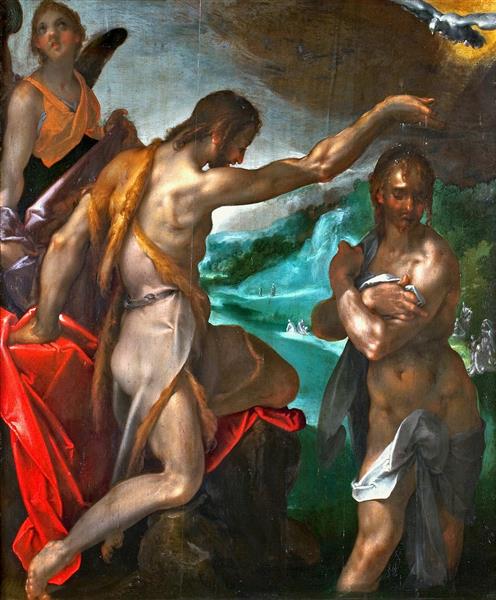 The Baptism of Christ, 1603 - Бартоломеус Спрангер