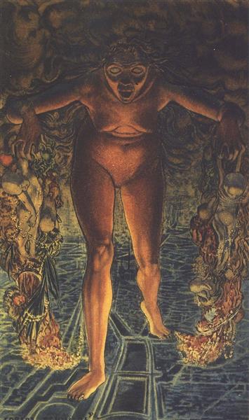 Crepuscule, 1900 - Carlos Schwabe