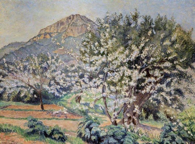 Cerisiers En Fleur, 1931 - Люсьен Писсарро