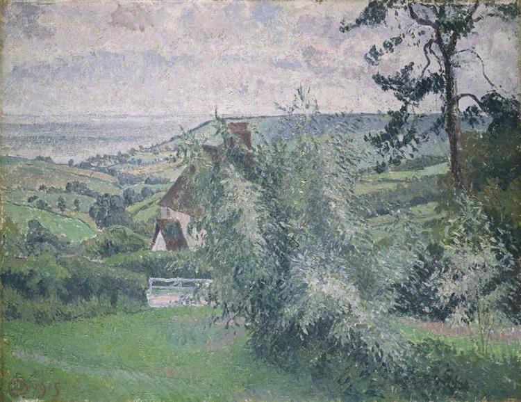 Willows, Fishpond, Dorset, 1915 - Lucien Pissarro