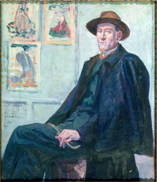 Study for the Portrait of Félix Fénéon, 1903 - Максимильен Люс