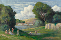 Rolleboise, Bathers Near The Arm Of The Seine - Максимильен Люс