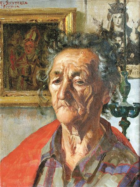The venerable old woman of the mountain, 1949 - Antonio Sicurezza