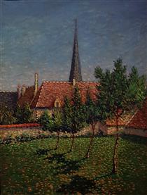 Le clocher d'Eragny - Léo Gausson
