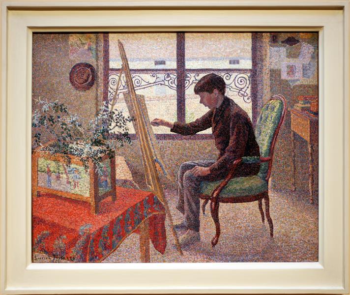 Interno dello studio, 1887 - Lucien Pissarro