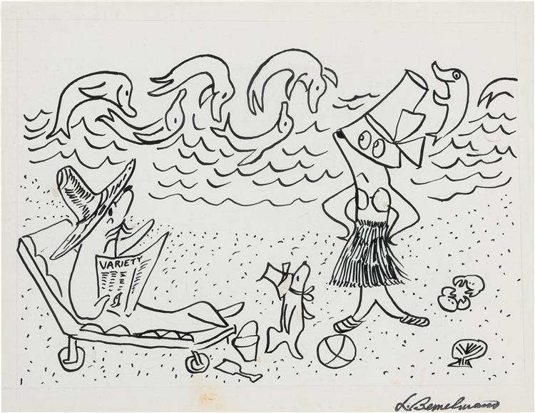 Sketch for 'Marina', c.1962 - Людвиг Бемельманс