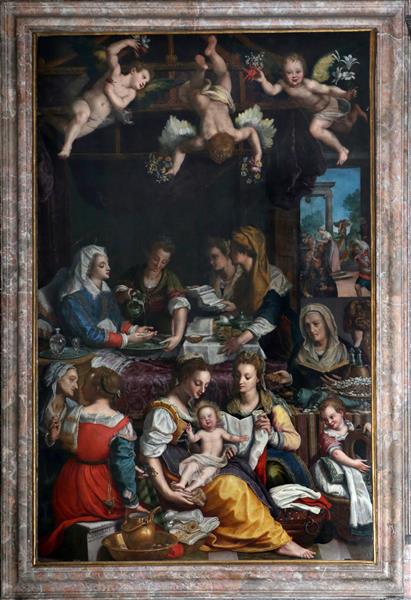 Birth of the Virgin, 1602 - Алессандро Аллорі