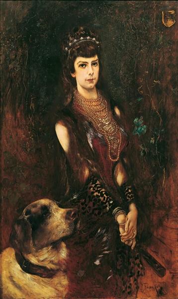 Portrait of Empress Elisabeth, 1883 - Anton Romako