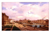 Paris, view of the Louvre palace - Ипполито Каффи