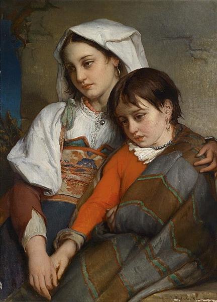 Sisters, c.1860 - Жан-Франсуа Портальс