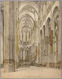Interior of St Martin's Cathedral at Utrecht - Пітер Санредам