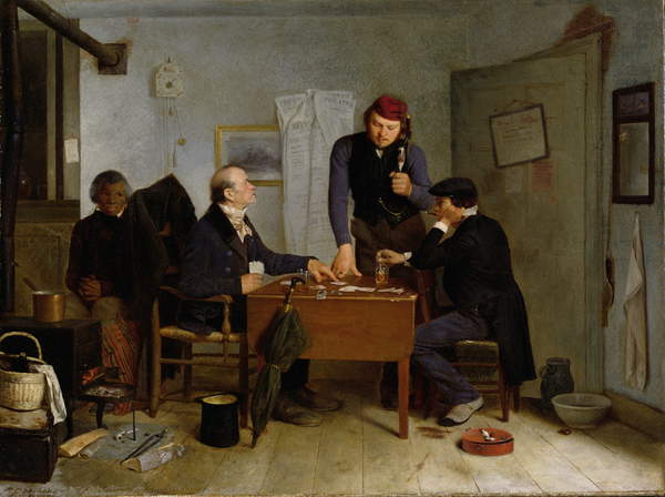 The card players, 1846 - Richard Caton Woodville Sr.