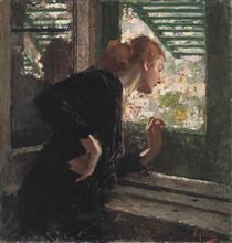 Lady at a Window - Vincenzo Irolli