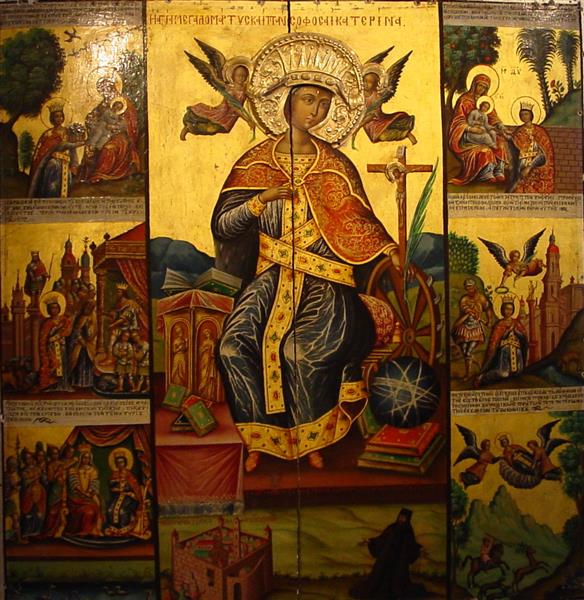 Saint Catherine, c.1200 - c.1300 - Orthodox Icons