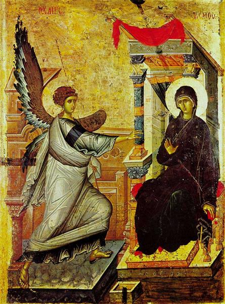 Ohrid annunciation, c.1300 - c.1325 - Orthodox Icons