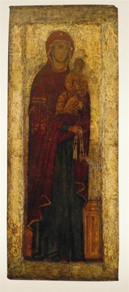 Theotokos of Saint Maksim's Vision, c.1299 - c.1305 - Orthodox Icons