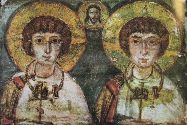 Ss.Sergius and Bacchus, c.650 - Orthodox Icons
