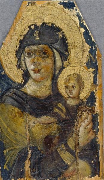 Virgin Mary with the Infant Jesus, c.550 - Православные Иконы